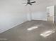 Bright and neutral bedroom with a ceiling fan at 3316 W Hayduk Rd, Laveen, AZ 85339