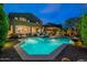 Inviting backyard pool and patio area perfect for outdoor living and entertaining at 3859 E Wood Dr, Chandler, AZ 85249