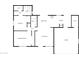 Detailed floor plan showcases the layout of the home, including bedrooms, bathrooms, living areas, and garage at 4237 E Clovis Ave, Mesa, AZ 85206