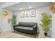 Finished basement area with stylish seating, modern decor, and recessed lighting at 6541 N 41St Ave, Phoenix, AZ 85019