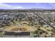 Aerial view shows a well-maintained baseball park in the midst of a lovely community at 839 S Westwood Rd # 253, Mesa, AZ 85210