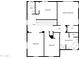 Upstairs floor plan featuring three bedrooms, two bathrooms, and walk-in closet at 842 E Beverly Rd, Phoenix, AZ 85042