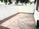 Spacious private patio featuring decorative rock border and block wall fencing at 1222 W Baseline Rd # 159, Tempe, AZ 85283