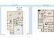 Layout of the home's first and second floor shows the distribution of rooms and common areas at 13235 E Verbina Ln, Florence, AZ 85132