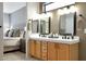 Bright bathroom with double sinks, and granite countertops at 15501 W Las Verdes Way, Surprise, AZ 85374