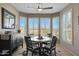 Cozy dining area with bay windows and shutter shades providing abundant natural light at 15501 W Las Verdes Way, Surprise, AZ 85374