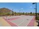 Community basketball court with mountain views and desert landscaping at 3223 W Rapalo Rd, Phoenix, AZ 85086