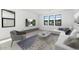Bright living room with lots of light and modern furniture at 6735 N 9Th Dr, Phoenix, AZ 85013