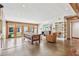 Bright living room featuring a large window wall and stylish furnishings at 1129 W Holly St, Phoenix, AZ 85007