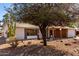 Single-story home with desert landscaping, mature trees, and cacti, set against a clear blue sky in Arizona at 11451 S Half Moon Dr, Phoenix, AZ 85044