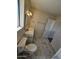 Cozy bathroom featuring gray marble floors, a white vanity, and a toilet at 2255 W Bloomfield Rd, Phoenix, AZ 85029