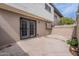 Back patio features brick walls and a secure, barred back door at 3823 N 28Th St, Phoenix, AZ 85016