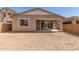 Spacious, vacant backyard featuring block wall providing space for outdoor activities and landscaping at 5352 W Las Palmaritas Dr, Glendale, AZ 85302