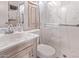 The bathroom features a tiled shower and a modern sink with great fixtures at 7750 E Broadway Rd # 843, Mesa, AZ 85208