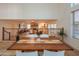 Dining Area featuring travertine floors and open concept to downstairs living area at 7826 W Kerry Ln, Glendale, AZ 85308