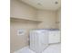 Convenient laundry room features sink, storage and modern washing machine at 908 E Mountain Sage Dr, Phoenix, AZ 85048