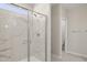 Gorgeous walk-in shower with beautiful marble walls at 17735 W Brown St, Waddell, AZ 85355