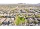 Aerial view of a well-planned community featuring homes, parks, and walkable green spaces at 1828 W Hemingway Ln, Anthem, AZ 85086