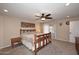 Bedroom with carpet flooring, a ceiling fan, and a sliding glass door at 1920 E Manzanita Dr, Phoenix, AZ 85020