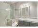 Elegant bathroom with marble accents, glass shower, and modern fixtures at 1974 E Vinedo Ln, Tempe, AZ 85284