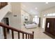 Elegant foyer featuring high ceilings and a view into the spacious living area with natural light at 5045 E Redfield Rd, Scottsdale, AZ 85254