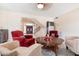 Open concept living room with tile flooring and ample space for seating and entertaining at 5045 E Redfield Rd, Scottsdale, AZ 85254