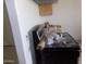 Close-up view of a black stove and countertop at 8846 N 3Rd St, Phoenix, AZ 85020