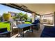 Back patio with outdoor dining and grilling area at 1501 N Lesueur --, Mesa, AZ 85203