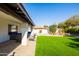 Backyard featuring a seating area and chairs at 1501 N Lesueur --, Mesa, AZ 85203