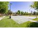 Outdoor basketball court with manicured landscaping at 1756 E Bridgeport Pkwy, Gilbert, AZ 85295
