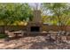 Outdoor community fireplace at 1756 E Bridgeport Pkwy, Gilbert, AZ 85295