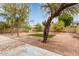 Spacious backyard featuring a small patch of green grass and desert landscaping at 19601 N 14Th St, Phoenix, AZ 85024