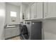 Well-lit laundry room with modern appliances and plenty of storage at 20718 W Colter St, Buckeye, AZ 85396