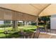 Inviting patio area with shade cover and outdoor seating, perfect for relaxing outdoors at 2551 W Berridge Ln # D6, Phoenix, AZ 85017