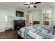 Cozy bedroom with coordinated furniture and fixtures offers a serene retreat at 33224 N Cat Hills Ave, San Tan Valley, AZ 85144