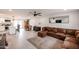 Inviting open-concept living area showcasing a dining area and comfortable living room, perfect for gatherings at 3520 E Ludlow Dr, Phoenix, AZ 85032