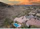 Enjoy the Arizona landscape from this home with a backyard pool; view the desert and mountain in the background at 5829 W Alyssa Ln, Phoenix, AZ 85083