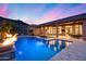 Outdoor retreat with pool and spa. Beautiful mountain views make this perfect for entertaining at 5829 W Alyssa Ln, Phoenix, AZ 85083