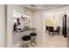 Open concept kitchen with a bar top looking into the dining area at 6305 E Adobe Rd, Mesa, AZ 85205