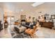 Open concept living room featuring neutral walls, fireplace and tile flooring at 6314 N 14Th Pl, Phoenix, AZ 85014