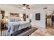 Light-filled main bedroom with elegant decor and large window providing plenty of natural light at 6314 N 14Th Pl, Phoenix, AZ 85014