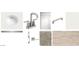 Interior design selections for bathroom and flooring, featuring a modern faucet, carpet and hardware at 7701 W Avenida Del Rey --, Peoria, AZ 85383