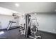 Community gym featuring full-body weight machine, treadmill, and rubber flooring at 8155 E Roosevelt St # 231, Scottsdale, AZ 85257