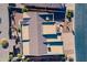 Stunning aerial view of roof highlighting unique design and meticulous detail at 8541 E Canyon Estates Cir, Gold Canyon, AZ 85118