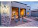 Cozy front porch area with desert landscaping at 8541 E Canyon Estates Cir, Gold Canyon, AZ 85118