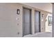 Contemporary front doors with modern sconces at 1250 E Wood St # 1, Phoenix, AZ 85040