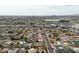 An aerial view of the neighborhood showcasing the home's proximity to city amenities and the surrounding community at 1909 N 74Th St, Scottsdale, AZ 85257