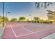 Well-maintained community basketball court featuring lighting and landscaping for residents at 2124 N 89Th Pl, Mesa, AZ 85207