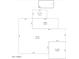 A detailed floor plan showcasing the layout of the home's interior and exterior structures at 306 N Winthrop Cir, Mesa, AZ 85213