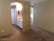 Bedroom leading to the bathroom with a white sink and vanity at 39837 N Manetti St, San Tan Valley, AZ 85140